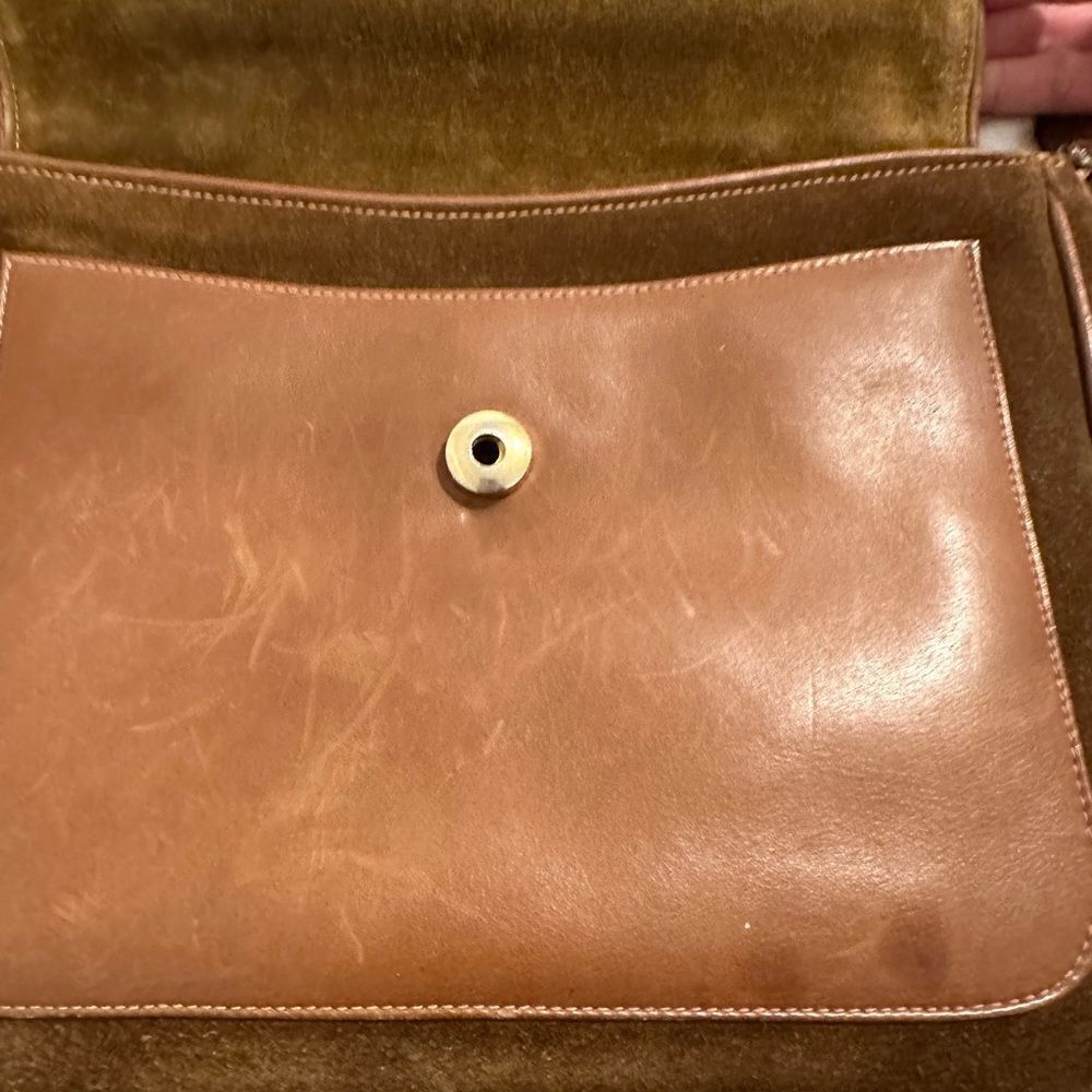 Gucci vintage suede shoulder bag - Picture 7 of 10